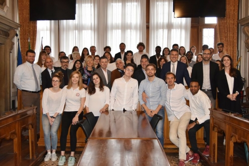 Universitari francesi ricevuti dall'ass.re Mar a Ca’Farsetti