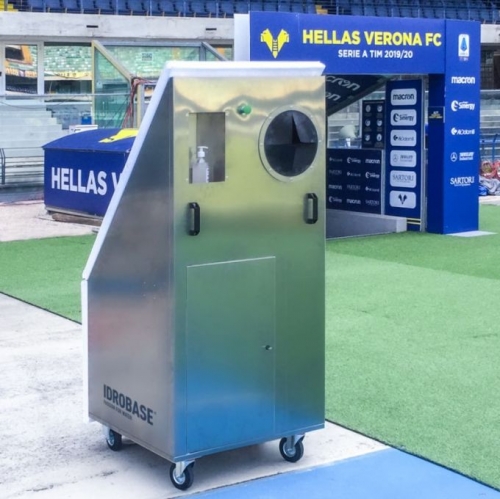 L’Hellas Verona sperimentata la sanificazione dei palloni