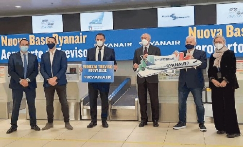 A primavera, due aerei Ryanair prenderanno casa a Treviso