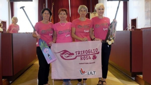 Trifoglio rosa: presentata la squadra mestrina di dragon boat, pronta per i Mondiali di Mosca