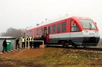 immagine: Bulc inaugura il primo tratto della ferrovia baltica